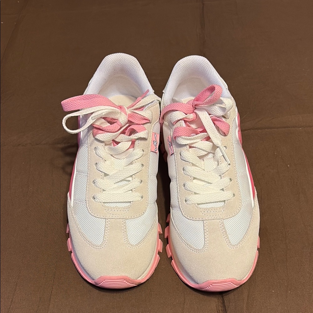Marc Jacobs Pink and White Chunky Sneakers